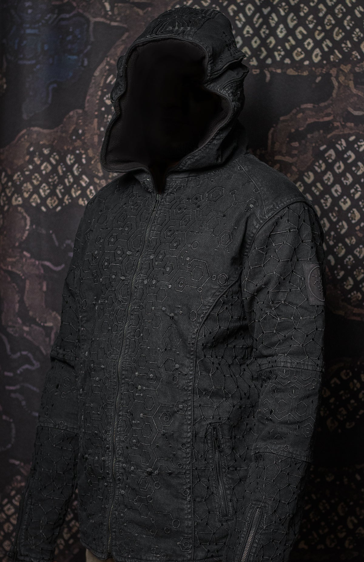 Jacket Men / Denim Stretchy Digital Embroidery Stonewashed - KAMBOZII PENTA